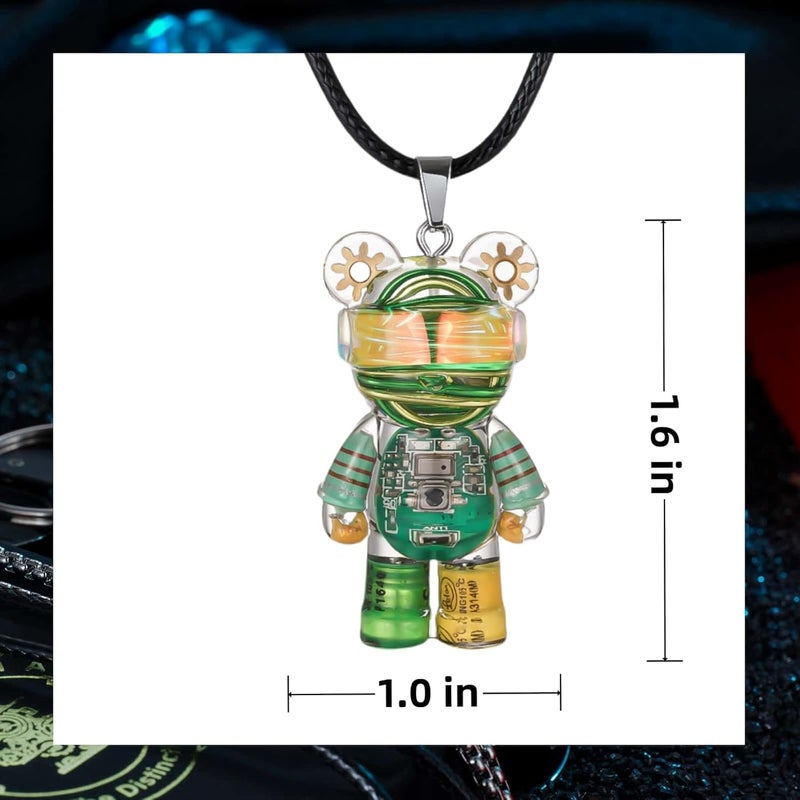 Fynvrona Unique Bear Necklace - Handcrafted Original Design Pendant - Perfect Steampunk Jewelry Gift for Men & Women in Elegant Box - Image 1